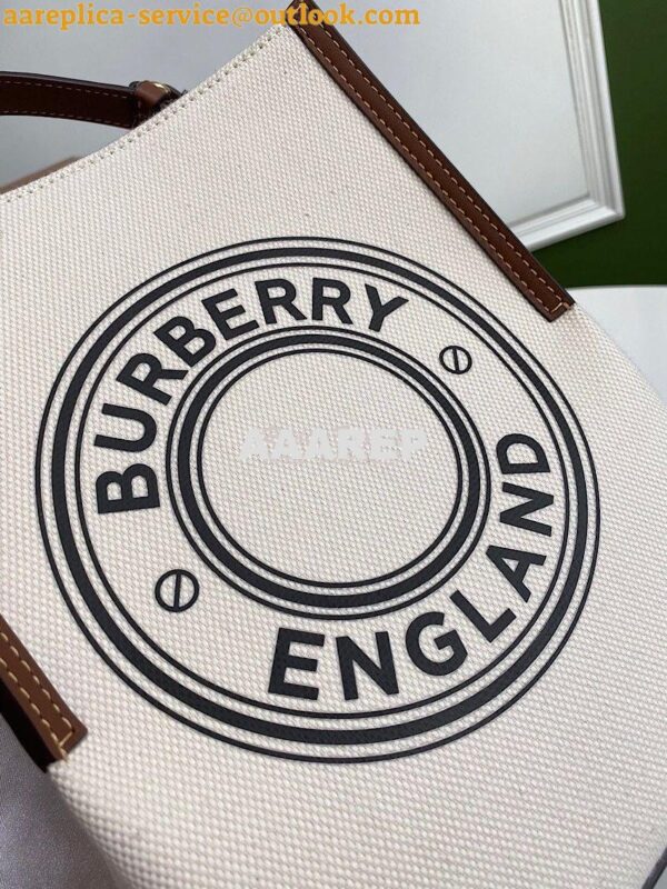 Replica Burberry Small Canvas Peggy Bucket Bag 80229491 6