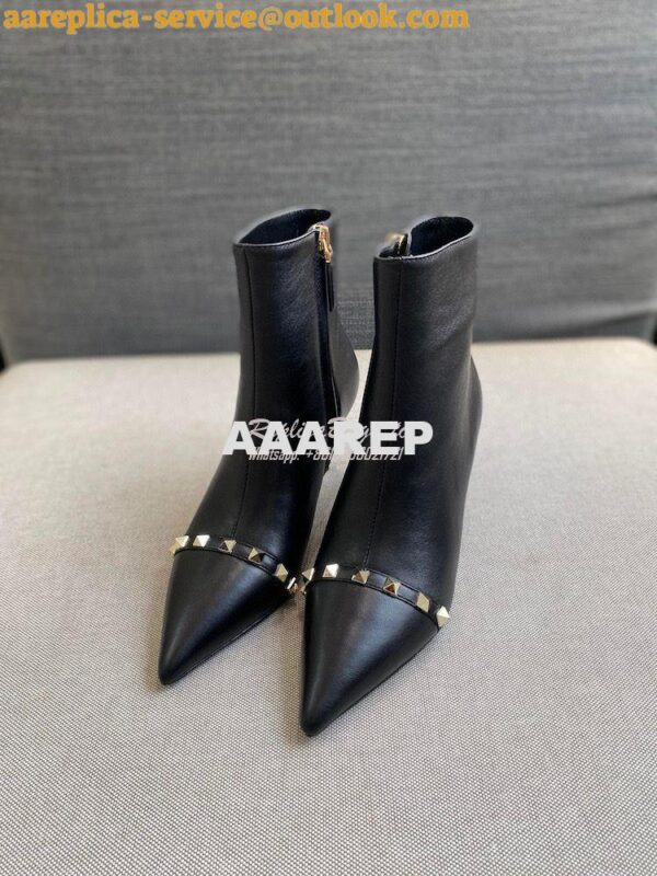 Replica Valentino Rockstud Kidskin Ankle Boot With Sculpted Heel 70mm 4