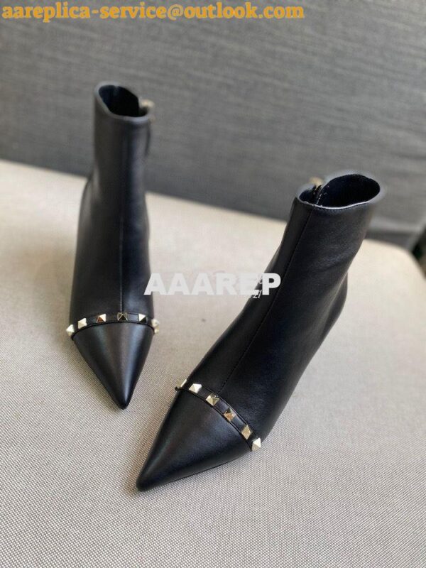 Replica Valentino Rockstud Kidskin Ankle Boot With Sculpted Heel 70mm 6