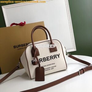 Replica Burberry Small Horseferry Print Canvas Cube Bag