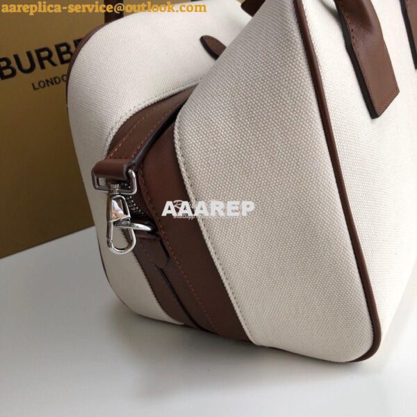 Replica Burberry Small Horseferry Print Canvas Cube Bag 8