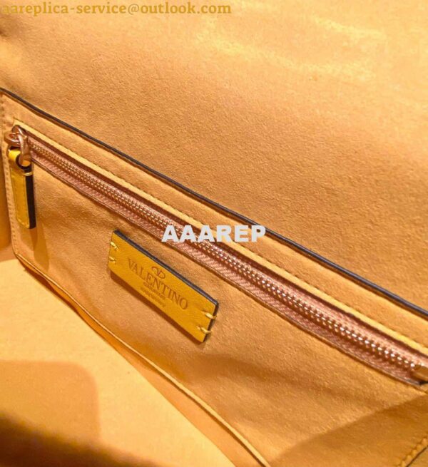 Replica Valentino V0082 Vsling Mini Bag With Sparkling Embroidery Yellow 9