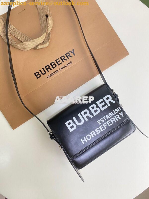 Replica Burberry Small Horseferry Print Coated Canvas Grace Bag 802609 5