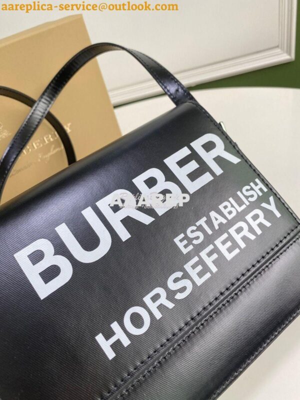 Replica Burberry Small Horseferry Print Coated Canvas Grace Bag 802609 6