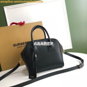 Replica Burberry Small Leather Cube Bag Black