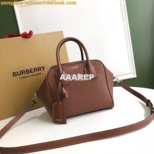 Replica Burberry Small Leather Cube Bag Brown