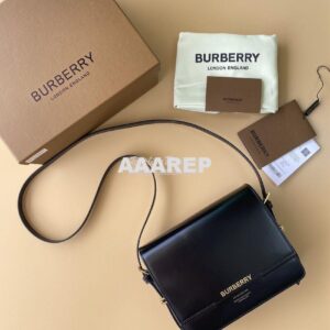 Replica Burberry Small Leather Grace Bag 595155 Black