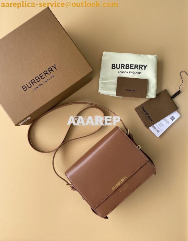 Replica Burberry Small Leather Grace Bag 595155 Two-tone 3