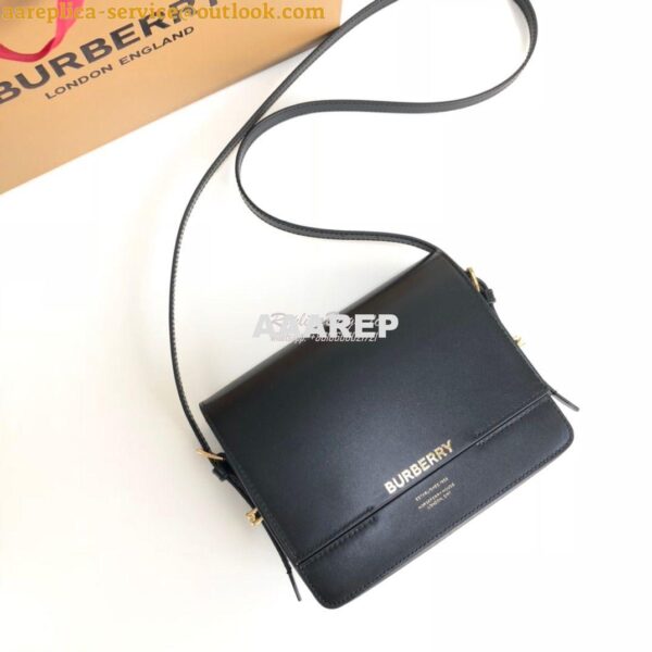 Replica Burberry Small Leather Grace Bag 80119721 Black 3