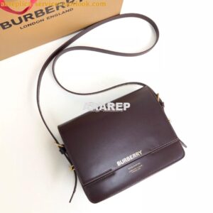 Replica Burberry Small Leather Grace Bag 80119721 Oxblood 2