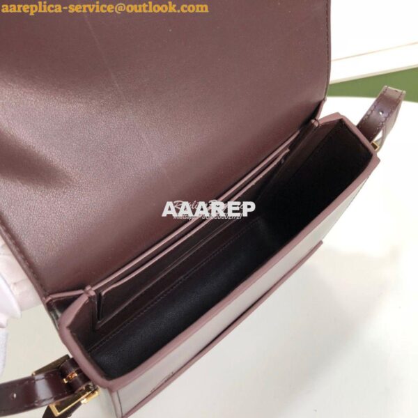 Replica Burberry Small Leather Grace Bag 80119721 Oxblood 9