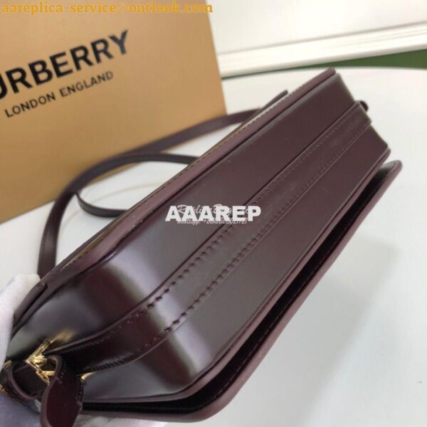 Replica Burberry Small Leather Grace Bag 80119721 Oxblood 11