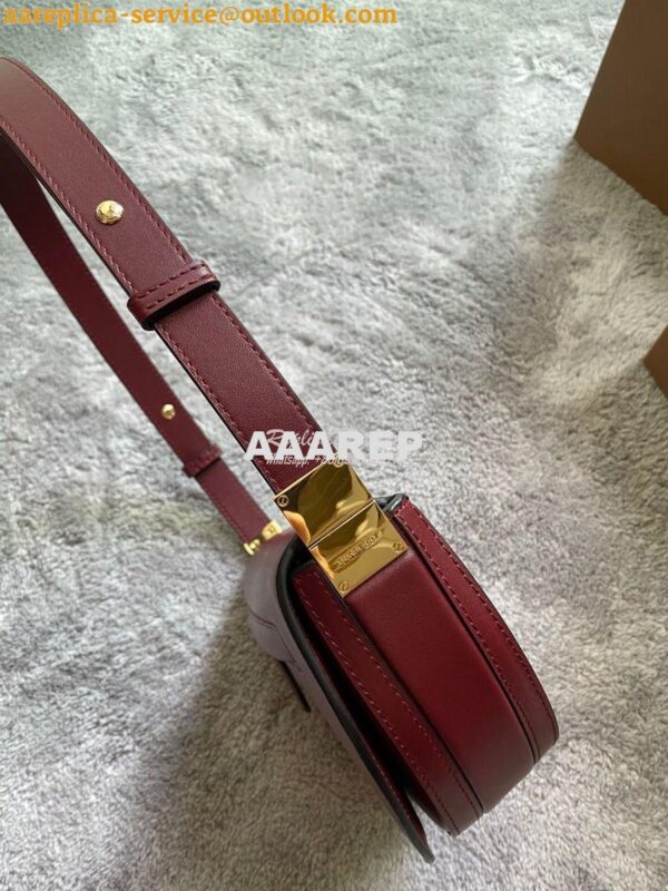 Replica Burberry Small Leather Olympia Bag 80363811 Burgundy 7