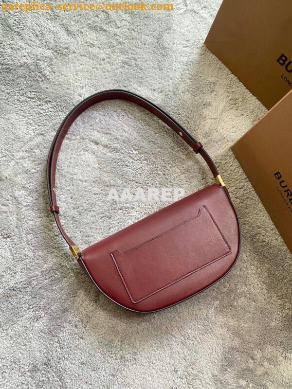 Replica Burberry Small Leather Olympia Bag 80363811 Burgundy 11