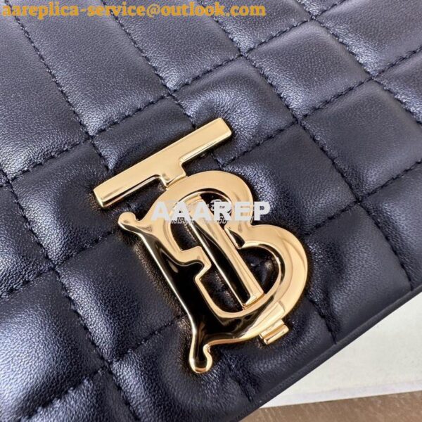 Replica Burberry Small Lola Bag Lambskin 80704951 Black 8