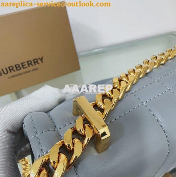 Replica Burberry Small Lola Bag Lambskin 80704951 Cloud Grey 9