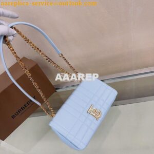 Replica Burberry Small Lola Bag Lambskin 80704951 Pale Blue 2