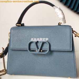 Replica Valentino VSling Grainy Calfskin Handbag ZW2B0F53 Azure 2