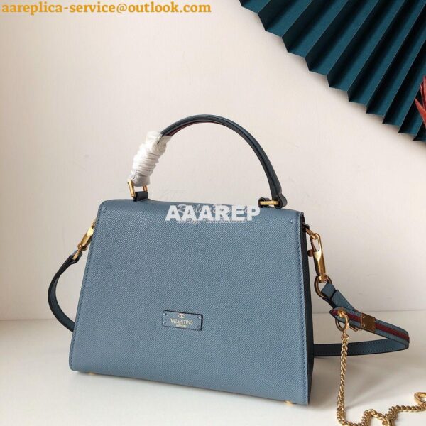 Replica Valentino VSling Grainy Calfskin Handbag ZW2B0F53 Azure 7