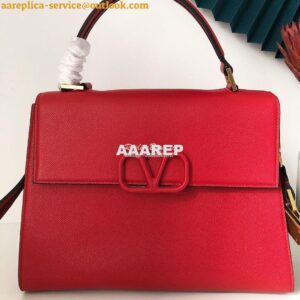 Replica Valentino VSling Grainy Calfskin Handbag ZW2B0F53 Red 2