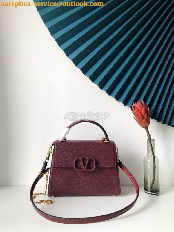 Replica Valentino VSling Grainy Calfskin Handbag ZW2B0F53 Rubin 10