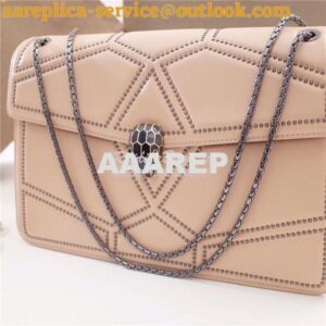 Replica BVLGARI 'Serpenti Forever' Flap cover bag 284173 soft pink 2