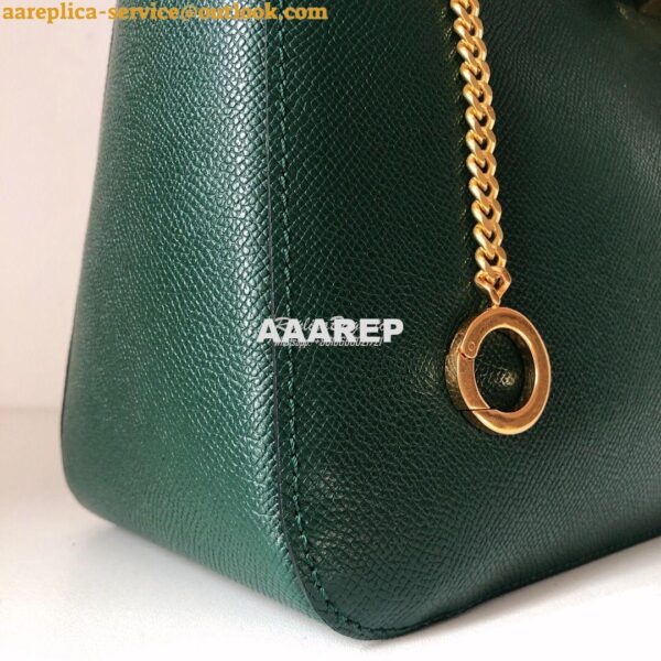 Replica Valentino Vsling Grainy Calfskin Hobo Bag 50027 Green 5