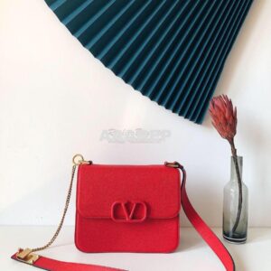 Replica Valentino Vsling Grainy Calfskin Shoulder Bag SW0B0F0 Red