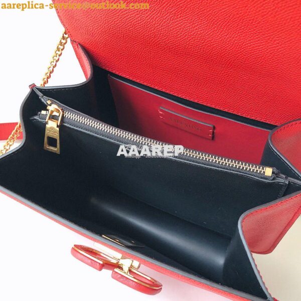 Replica Valentino Vsling Grainy Calfskin Shoulder Bag SW0B0F0 Red 10