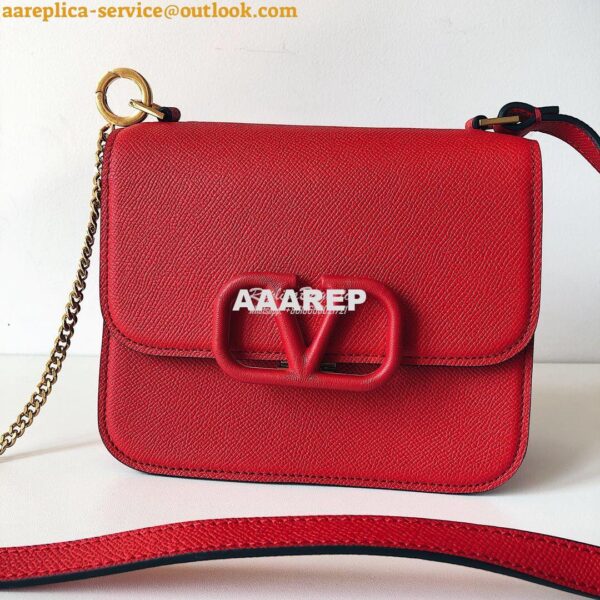 Replica Valentino Vsling Grainy Calfskin Shoulder Bag SW0B0F0 Red 15