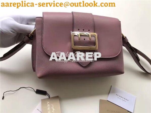 Replica Burberry The Buckle Crossbody Bag in Dusty Pink Leather 40494 3