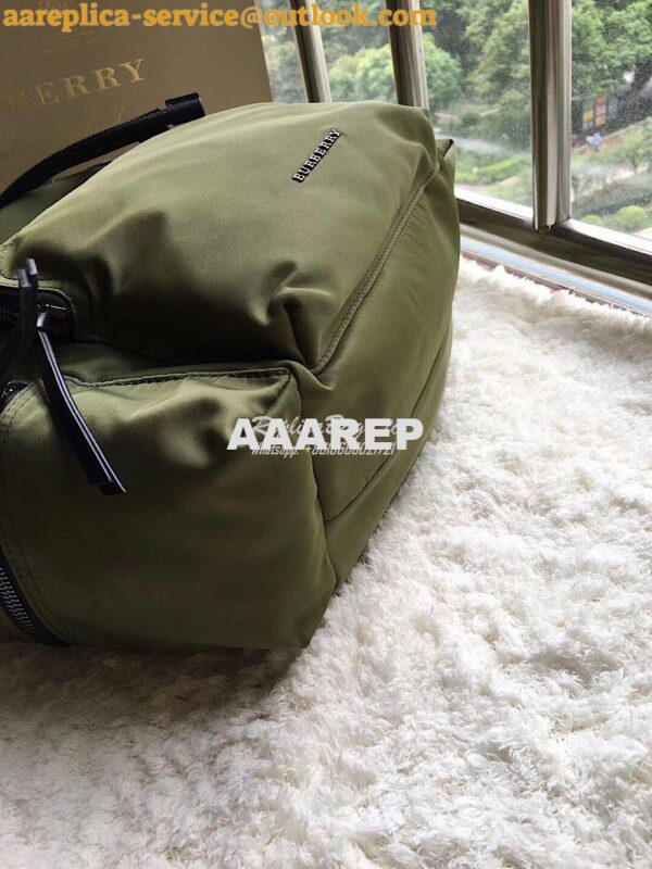 Replica Burberry The Large Rucksack Backpack in green Technical Nylon 10