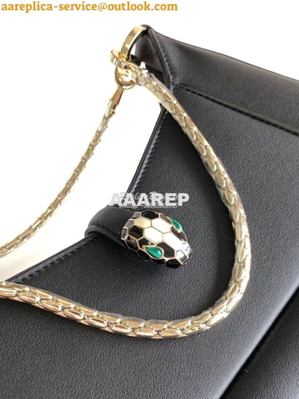 Replica Bvlgari Serpenti Baia Small Shoulder Bag Metropolitan calfskin 3