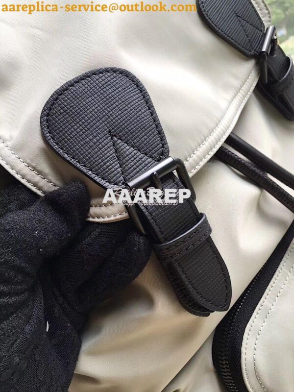 Replica Burberry The Large Rucksack Backpack in grey Technical Nylon 8