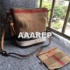 Replica Burberry Ashby Medium Canvas Check & brown Leather Bucket Bag 2