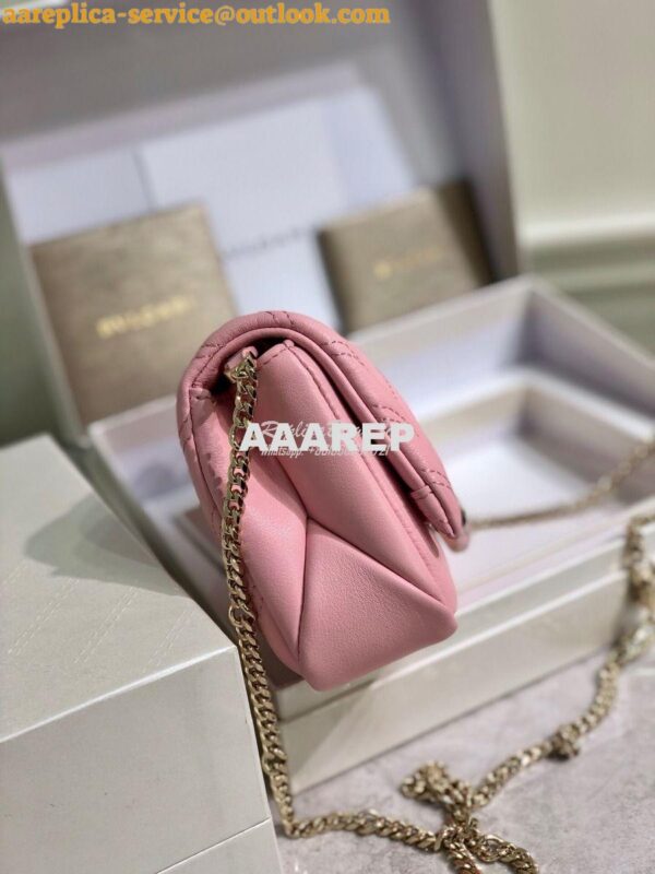 Replica Bvlgari Serpenti Cabochon Micro Shoulder Bag 288755 Pink 6