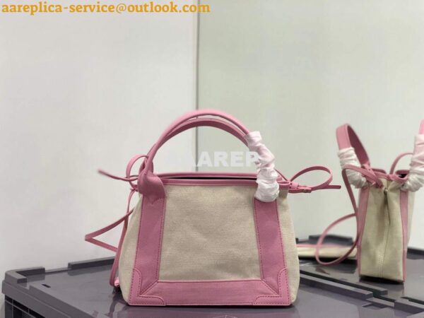 Replica Balenciaga 390346 Women's Navy Xs Tote Bag Pink 6