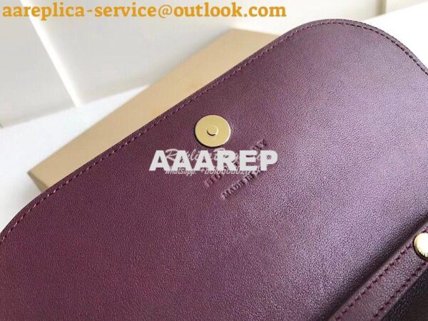 Replica Burberry Burgundy Leather Trim Haymarket Check Wallet with Cha 7