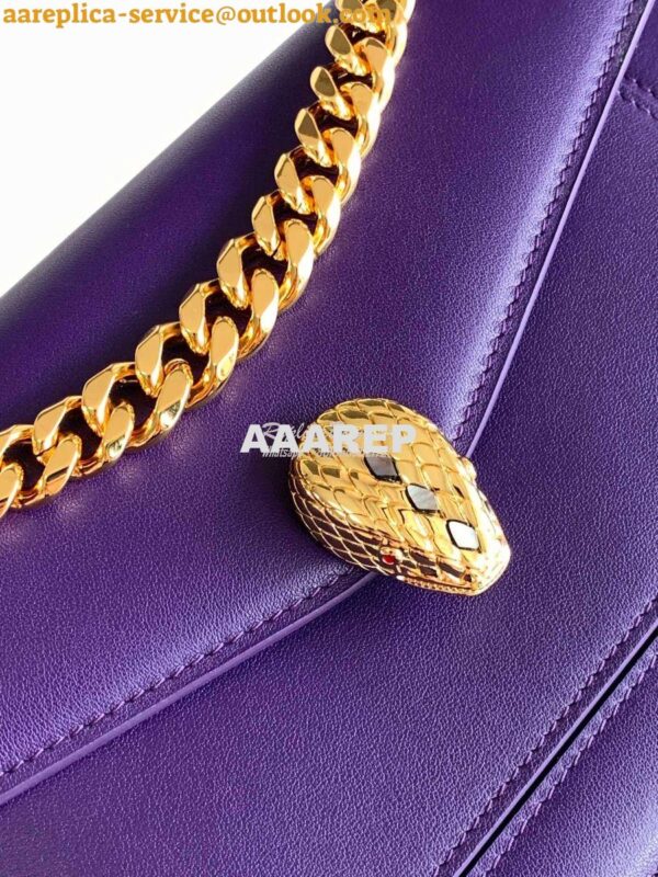 Replica Bvlgari Serpenti East-west Maxi Chain Medium Shoulder Bag Metr 4