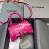 Replica Balenciaga 592833 Hourglass XS Top Handle Bag Pink