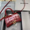 Replica Balenciaga 592833 Hourglass XS Top Handle Bag Silver 2