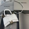 Replica Balenciaga 592833 Hourglass XS Top Handle Leather Bag Apricot 2