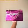 Replica Bvlgari Serpenti Forever Flap Cover Bag in Metallic Purple wit 2