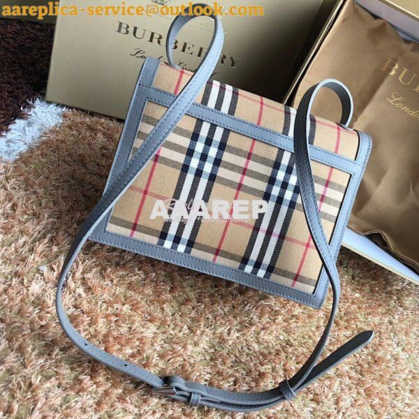 Replica Burberry Small Vintage Check and Leather Crossbody Bag 8006359 11