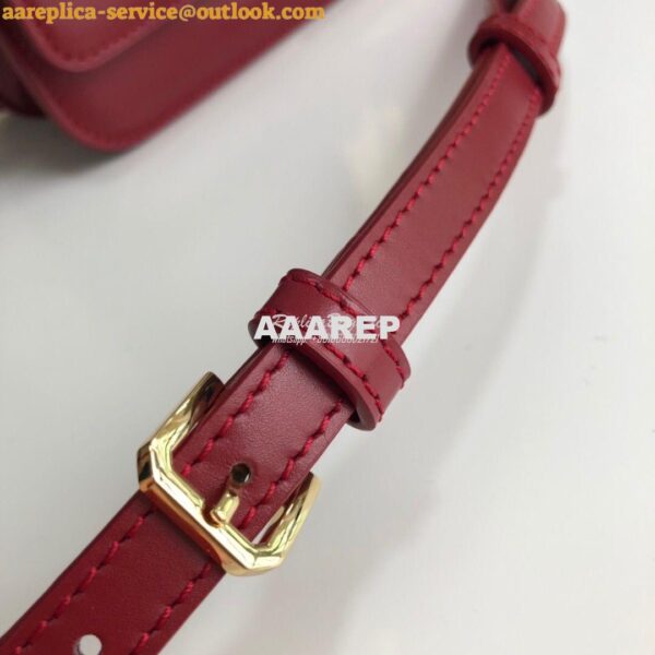 Replica Burberry TB Leather Bag 80103351 Dark Red 7