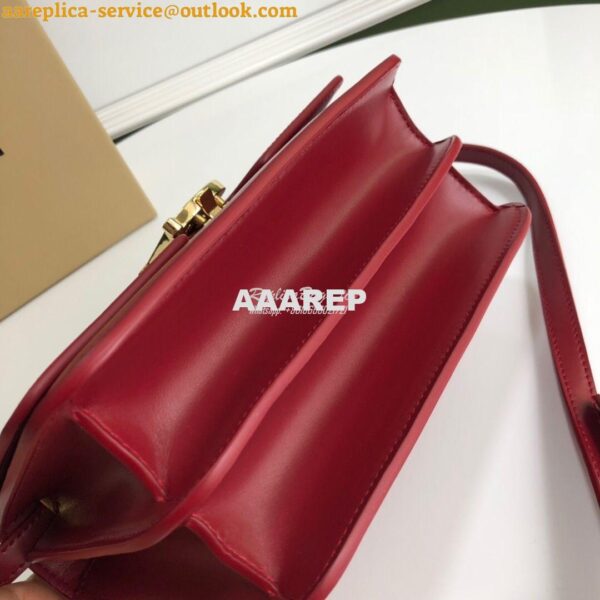 Replica Burberry TB Leather Bag 80103351 Dark Red 8