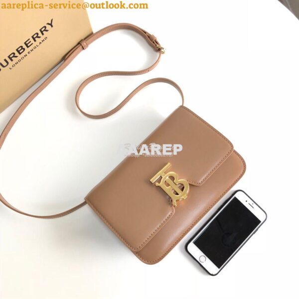 Replica Burberry TB Leather Bag 80103351 Light camel 4