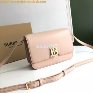 Replica Burberry TB Leather Bag 80103351 Rose beige