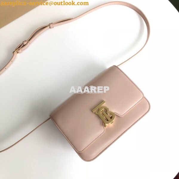 Replica Burberry TB Leather Bag 80103351 Rose beige 4