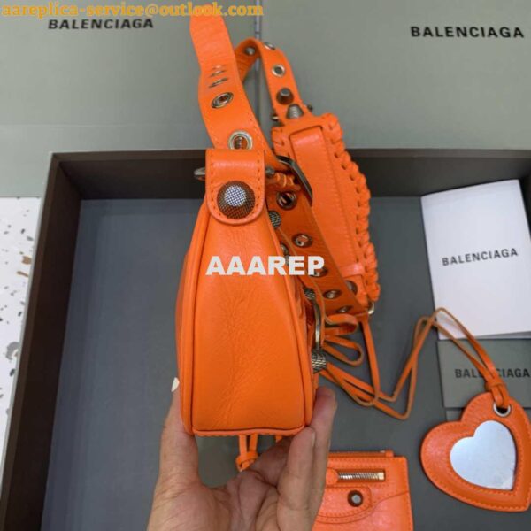 Replica Balenciaga 700940210 Women's Neo Cagole XS Handbag in Orange Arena lambskin 5